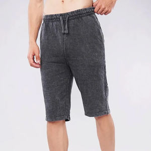 <b>Men's</b> High Quality Acid Wash Fleece <b>Shorts</b> Breathable Casual Print <b>Pattern</b> Eco-Friendly High Street Style - Product Image 1