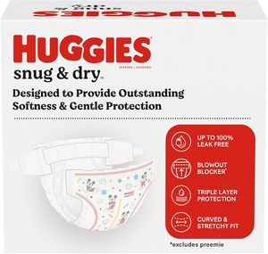 Pañales Huggies Talla 3, Pañales para Bebé Snug & Dry, Talla 3 (7-13 kg), 168 Unidades, Embalaje Puede Variar - Product Image 3