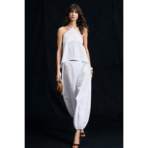 Blusa de Mujer GRIMELANGE BOLUE, Cuello Halter, 100% Algodón Popelín - Product Image 2