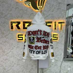 Préfet coupe sport édition la plus demandée sweat à capuche zippé bouffée imprimé fabriqué en usine sweats à capuche à bas prix hommes sweats à capuche - Product Image 6