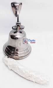 Venta al por mayor de latón duradero náutico decorativo barco campana montado en la pared con cuerda Hogar y Templo decoración artículo de regalo - Product Image 6