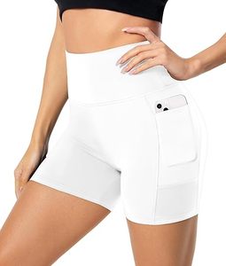 Bolsillos laterales Active Gym Poliéster Elástico Yoga Pantalones cortos de compresión Cintura elástica Transpirable Secado rápido Cintura en forma de V Personalizado - Product Image 5
