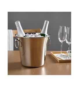 Metal Silver Color Designer Wine <b>Bucket</b> for 2 Bottles Beverage <b>Champagne</b> <b>Bucket</b> Wine <b>Bucket</b> Unique <b>Champagne</b> Tub Modern Tub - Product Image 2