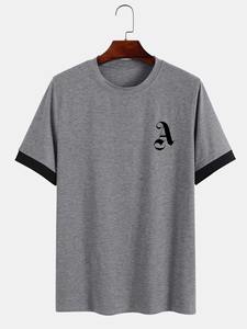 เสื้อยืดผู้ชายผ้าฝ้าย100% ผ้าเนื้อละเอียดพิมพ์ลายตัวอักษรโลโก้แบบกำหนดเองระบายอากาศเป็นมิตรกับสิ่งแวดล้อม - Product Image 6