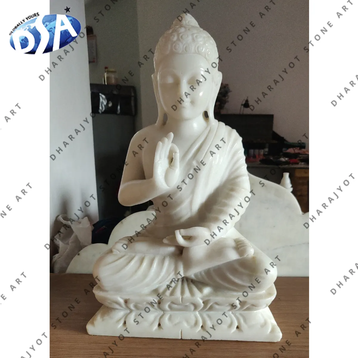 Statue de bouddha Gautama en marbre blanc du Vietnam pour la décoration de la maison, disponible en prix de gros, fabriqué en inde
