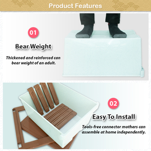 Cajón contenedor de plástico de 5 niveles de alta calidad, almacenamiento de uso General, gabinete de plástico PP duradero con rodillo hecho en Malasia - Product Image 5