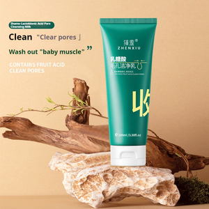 Crema <span class=keywords><strong>Facial</strong></span> Limpiadora Suave con Ácido Láctico Herbal Orgánico Zhenxiu, Control de Grasa e Hidratante - Product Image 1