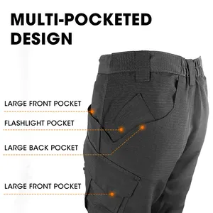 Pantalons de sport d'extérieur décontractés pour hommes, pantalons cargo à la mode Hip Hop Street Wear - Product Image 6