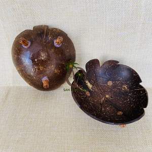 Porte-savon en coquille de noix de coco biodégradable fait à la main ensemble de vaisselle écologique prix bon marché vente sur porte-savon en coquille de noix de coco - Product Image 5