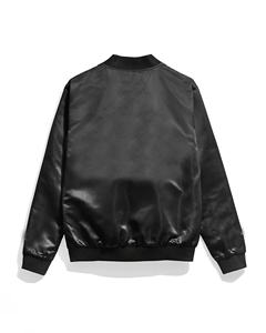 Haute Qualité 100% Polyester Personnalisé Varsity Blue Jacket Brodé Matelassé Doublé Varsity Bomber Satin Veste Pour Hommes - Product Image 4