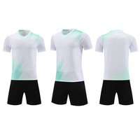 Conjunto de uniforme de fútbol de secado rápido con logotipo personalizado, ropa deportiva de fútbol, uniformes de fútbol de alta calidad al por mayor 2025