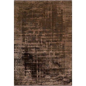 Alfombra Moderna Marrón Poema PO003 de Rugs Depot, Alfombra de Viscosa y Acrílico Fácil de Limpiar y Duradera para Sala de Estar - Product Image 1