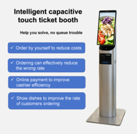Support de tablette POS de comptoir pour supermarché et restaurant ATP avec processeur Intel Core i5, stockage 64 Go, fonction SDK et lecteur de codes-barres