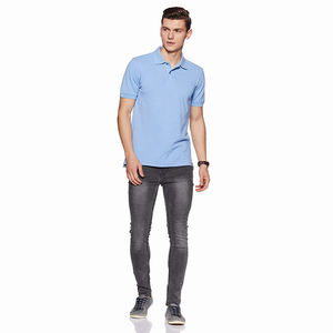 Los más vendidos de algodón informal de manga corta para hombres para camisetas Polo Color sólido Ropa de calle ligera 100% algodón - Product Image 5