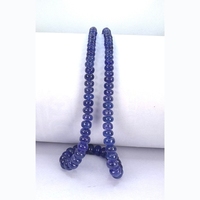 Perles Rondelles de Tanzanite 100% Naturelle de Haute Qualité, Bleu Violet, Pierres Libres 6-8mm Lisses, 50+ Ans d'Expérience pour la Fabrication de Bijoux