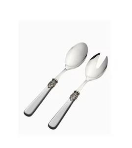 Ensemble de couverts à salade en métal artisanal de qualité supérieure pour une expérience de repas et de service de cuisine moderne - Product Image 2