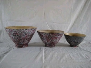 ชามไม้ไผ่ทำด้วยมือธรรมชาติของเวียดนามสำหรับตกแต่งโต๊ะจานเสิร์ฟอาหารรูปทรงกลมวัสดุเป็นมิตรต่อสิ่งแวดล้อมใช้สำหรับงานส่งออก - Product Image 5