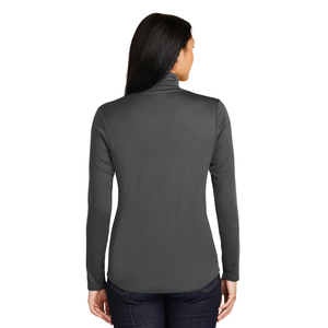 Sudadera con cremallera 1/4 para mujer Competidor que absorbe la humedad Gris New Classics Ladies' Performance Quarter-Zip - Product Image 3