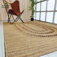 Durable Export Quality Eco Friendly Fully Handwoven Cotton Pet Friendly Non-Slip Carpets & Rugs for Home Office Hotels