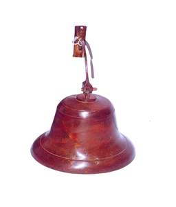 Ancla de campana de latón fundido de estilo antiguo, cuerda colorida colgante para decoración de Iglesia náutica interior y exterior, campana de Metal de latón tradicional - Product Image 2