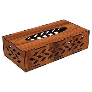 Elegante Caja Decorativa de Madera para Pañuelos, para Mesa de Centro, Baño y Escritorio de Oficina, a un Precio Accesible y Económico - Product Image 2