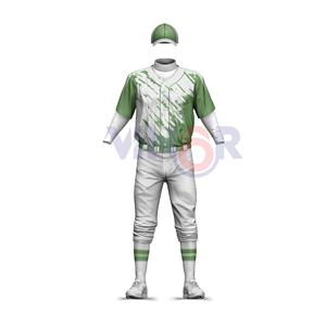 Meilleures ventes Maillot de baseball en polyester personnalisé Uniforme à demi-manches Vêtements de sport de style le plus récent Caractéristique respirante Conception OEM desservie - Product Image 1