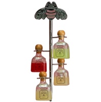 Plateaux à cocktails et à collations écologiques en acier inoxydable Patron Margarita Tree Flight, accessoires de bar