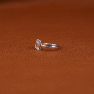 Anillo de diamante de corte radiante de pera de dos piedras de lujo, Diamante cultivado en laboratorio personalizado, regalo de joyería fina de oro blanco sólido de 10K para mujer - Product Image 2