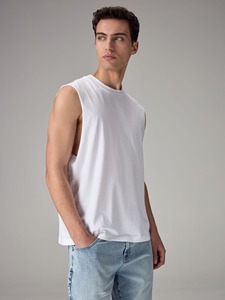 Débardeurs Oversize en Coton Peigné Premium – Vente en Gros, Qualité Supérieure, Vêtements de Rue Vierges - Product Image 3