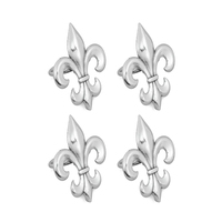 Meilleure Vente Fantaisie en Gros Exportateur Nouveau Style Élégant Métal Argent Design De Luxe Anneaux De Serviette Pour La Décoration De Table D'hôtel De Mariage