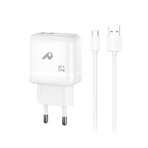 DISFRUTE 3A Dual USB Tipo-C PD 15W Cargador Modelo 1010703 Material ABS de 30, adaptador portátil Cargador 3A - Product Image 1