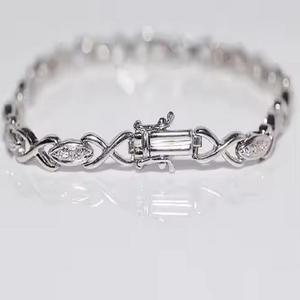 Superventas elegante 948 Moissanite Diamond Tennis Bracelet 925 Sterling Silver para mujer - Product Image 4