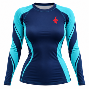 Quick Dry <b>Swimming</b> Sportswear Breathable Long Sleeve Women Rash Guard Performance Athletic <b>Shirt</b> for Surfing Fitness Outdoor - Product Image 1