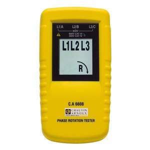 Chauvin Arnoux CA6608 Testeur de rotation de phase Instrument de mesure électronique dans un blister - Product Image 1