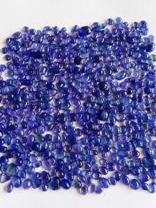 Tanzanita Natural de Calidad AAA con Certificación IGI, 2250 Quilates, Cabujón, Excelente Brillo, Azul, 4-10 mm, Piedras Sueltas para Joyería, Mezcla de Tanzania - Product Image 3