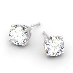 Boucles d'oreilles clous Jeulia Vintage en opale et diamant en forme de cœur en or 18 carats - Product Image 3