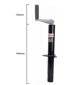 Bir çerçeve römork krikosu, 2,000 Lbs kapasite, 14 in dikey asansör seyahat, ağır - Product Image 3