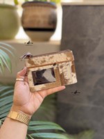 Dompet Kartu Kulit Sapi Asli Model Clutch Stylish, Penahan Kartu ATM, Gaya Western, Multifungsi, Diskon Besar