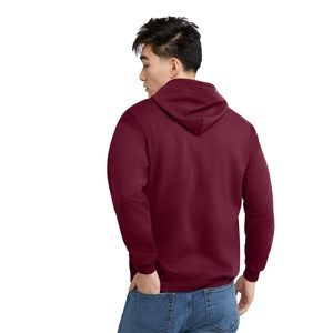 Nueva Sudadera con Capucha Roja Desgastada de Alta Calidad para Otoño, Estilo Casual, Moderna, Lisa, Teñida, Material de Poliéster y Algodón, Sudadera Elevate - Product Image 2