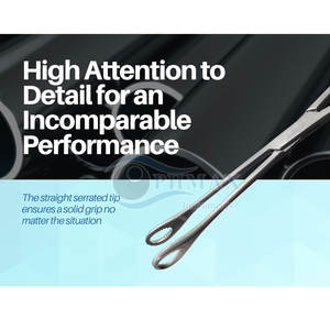 Pinzas de sujeción de esponja Rampley, abrazadera hemostática quirúrgica de 25cm, pinzas de sujeción de esponja Rampley Premium de acero inoxidable - Product Image 2