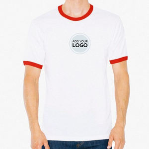 Camisas de manga corta para hombre Ringer, Camiseta de algodón de gran tamaño, camisetas gráficas, camisetas casuales de verano, camisetas - Product Image 2