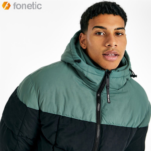 Men's High Quality Custom Coated <b>Puffer</b> <b>Jacket</b> Winter Fashionable Bubble Solid <b>Thin</b> Stand Collar Heated Hood Long OEM Service - Product Image 6