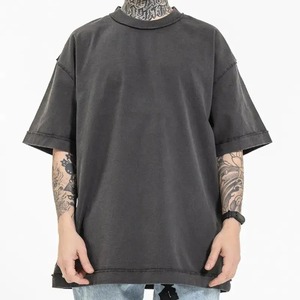 Camiseta de verano para hombre, camiseta ecológica de secado rápido con estampado de algodón 100% holgado liso sin mangas de calidad de 280gsm - Product Image 4