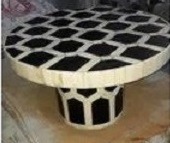 ขาตั้งเค้กไม้ฝังกระดูกตกแต่ง งานฝีมือประณีต เป็นมิตรกับสิ่งแวดล้อม ทำด้วยมือ สำหรับงานเลี้ยงหรูหราที่บ้าน - Product Image 3