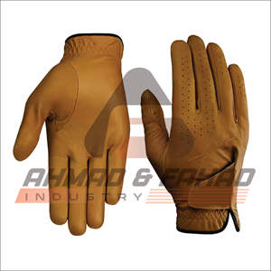 Gants de golf en cuir Carbretta à bas quantité minimale de commande Gants en tissu synthétique OEM respirants pour le sport Matériau en cuir véritable - Product Image 5