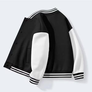 Logo personnalisé Vestes universitaires unisexes pour enfants col montant avant couleur personnalisée Slim Fit School CollegeBaseballjacket hommes - Product Image 5