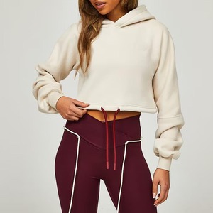 เสื้อฮู้ดผู้หญิงผ้าฟลีซผ้าฝ้ายพิมพ์ลายเสื้อฮิปฮอปสตรีทเทอร์รี่สำหรับฤดูหนาว - Product Image 4