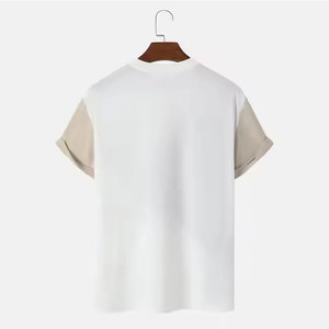 T-shirts pour hommes de qualité supérieure, 100% coton, manches courtes, respirants, séchage rapide, col rond, imprimés par transfert thermique, OEM - Product Image 2