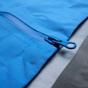 Veste de pluie imperméable en toile bleu royal unisexe à capuche pour la randonnée en plein air, le ski, respirante, durable, fermeture éclair intégrale, technique - Product Image 5