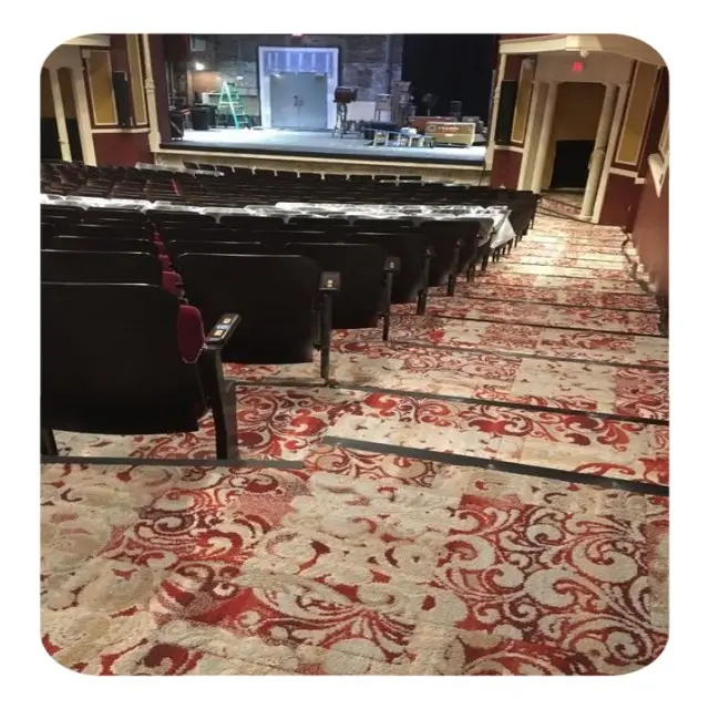 Tappeto per Auditorium di fascia alta personalizzato, tappeto cinematografico, produttore di tappeti per teatro